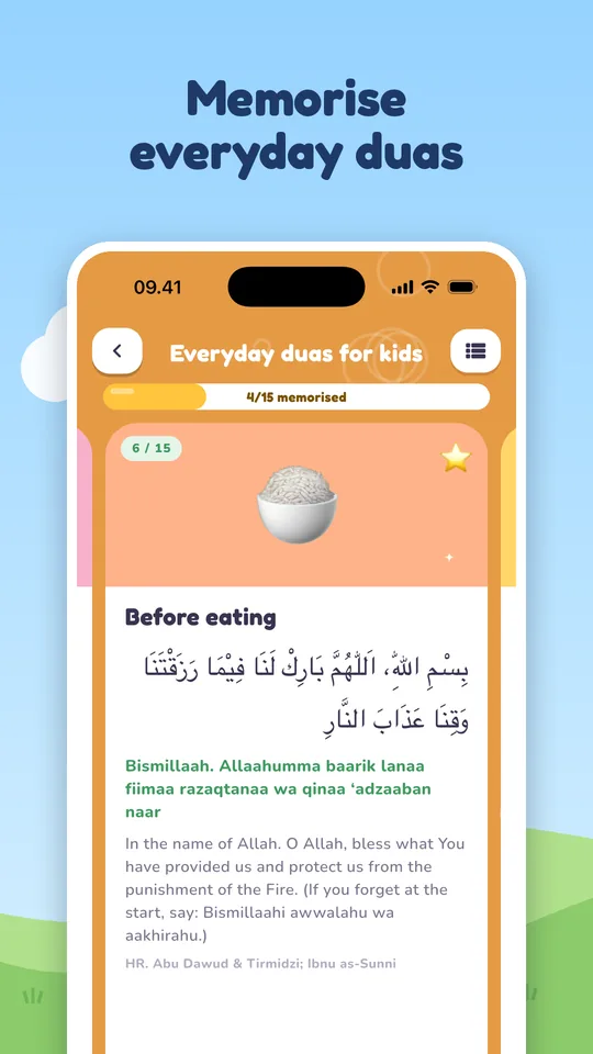 Memorise everyday duas