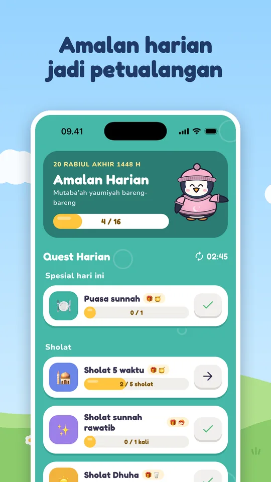 Amalan harian jadi petualangan